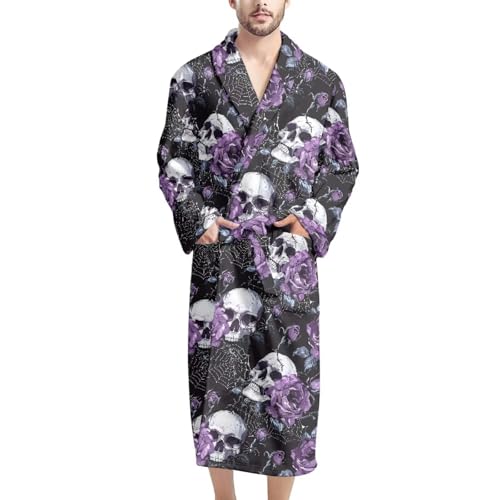 Purple Rose Skull