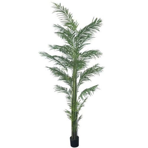 Premium 300cm Artificial Areca Palm Tree - Lifelike Potted Fake Plant for Home Decor, Office, Hotel Lobby & Indoor Greenery