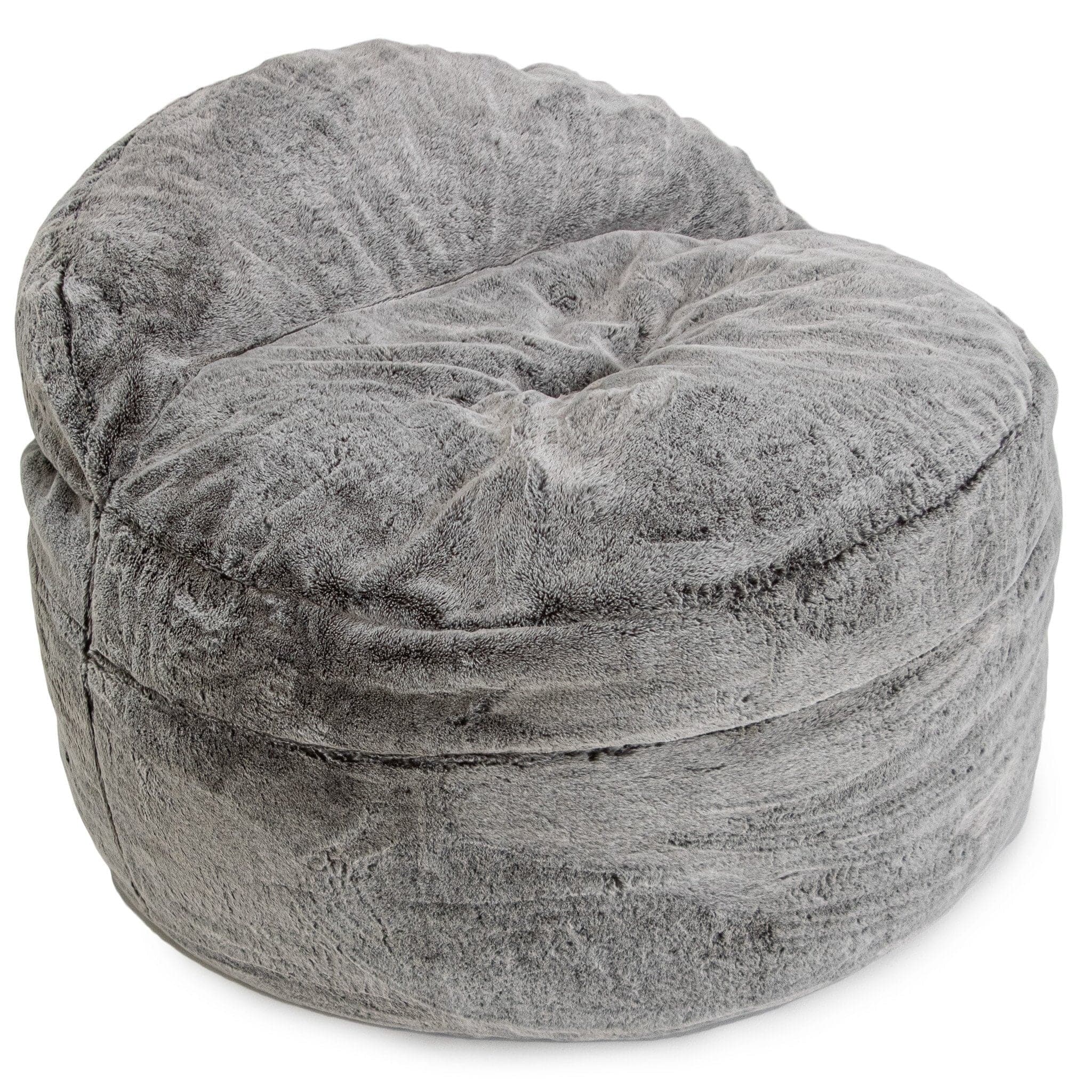 King Size Adult Bean Bag Chair - Ultra Soft NEST Chinchilla Lounger for Living Room, Bedroom & Game Room Relaxation