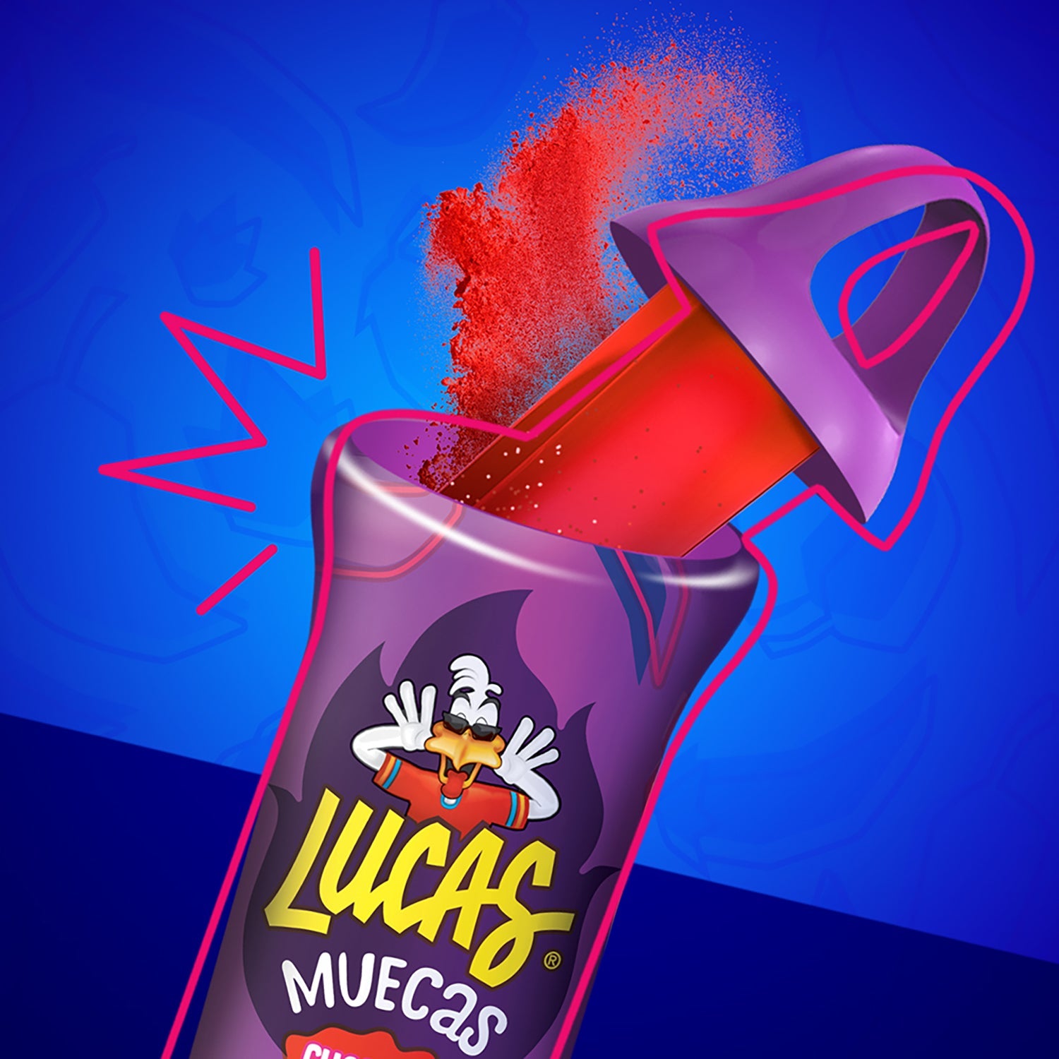 Lucas Muecas Chamoy Candy - 10 Count Box of Mexican Tamarind Gummy Candy - Perfect for Parties, Snacking & Mexican Candy Lovers