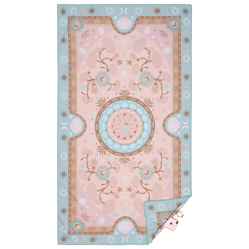 Sand-Free Quick Dry Beach Towel - Super Absorbent & Lightweight for Pool, Yoga, Travel - Mermaid Waters Design