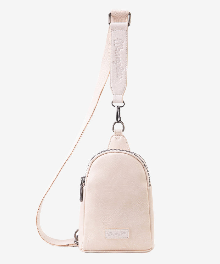Wrangler Casual Plain Crossbody Sling Bag for Men & Women - Lightweight Travel Shoulder Bag for Daily Use, Shopping, Hiking & Outdoor Activities
