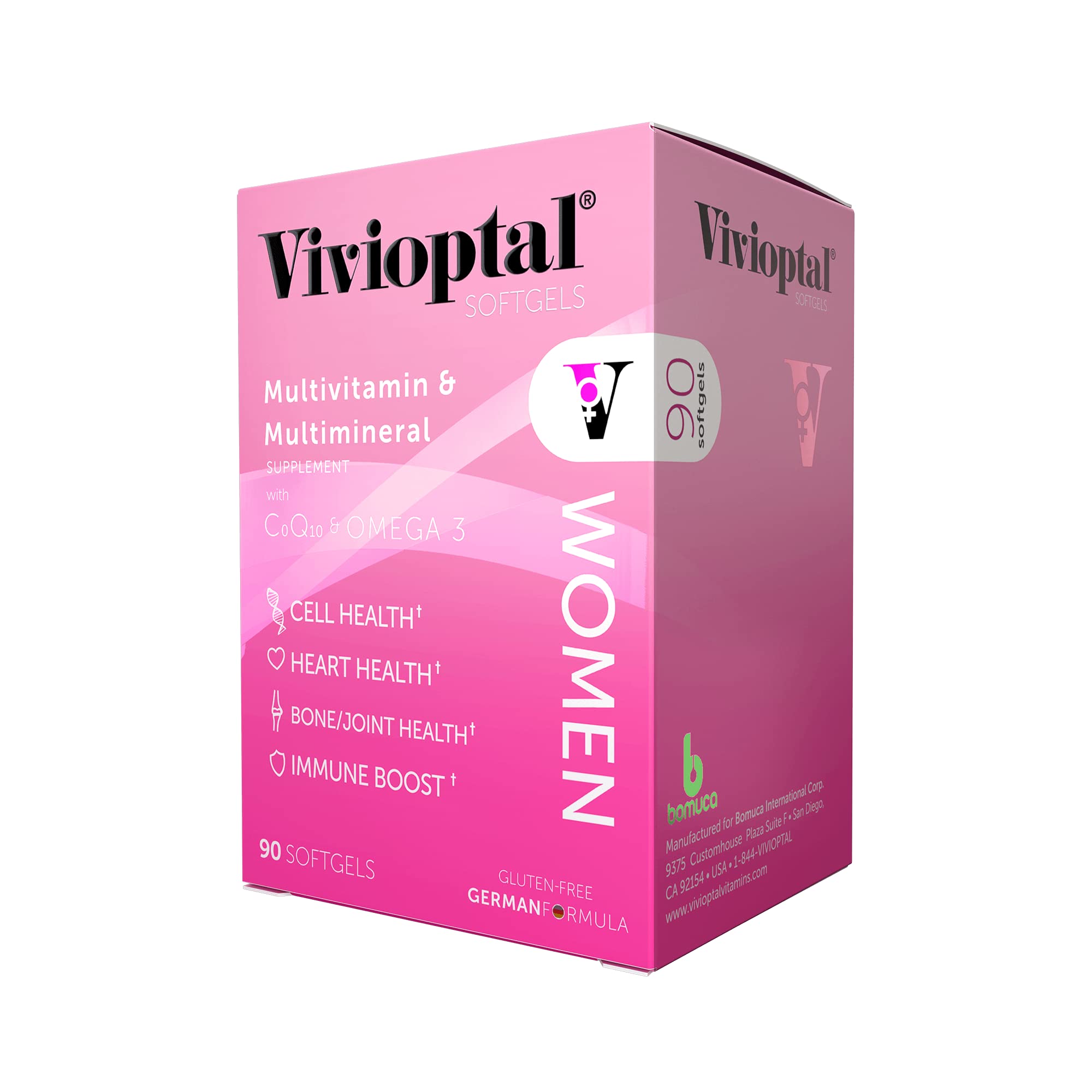 Vivioptal Women's Multivitamin & Multimineral Supplement - 90 Capsules for Daily Energy, Immunity & Wellness | Perfect for Active Lifestyles & Health Maintenance