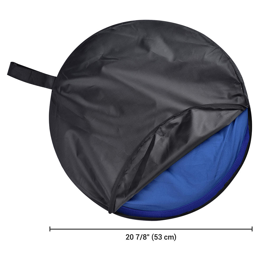 TheLAShop 5x6ft Blue Chroma Key Backdrop - Collapsible Green Screen for Photography, Video Streaming & Zoom Meetings - Perfect for YouTube, TikTok & Virtual Backgrounds