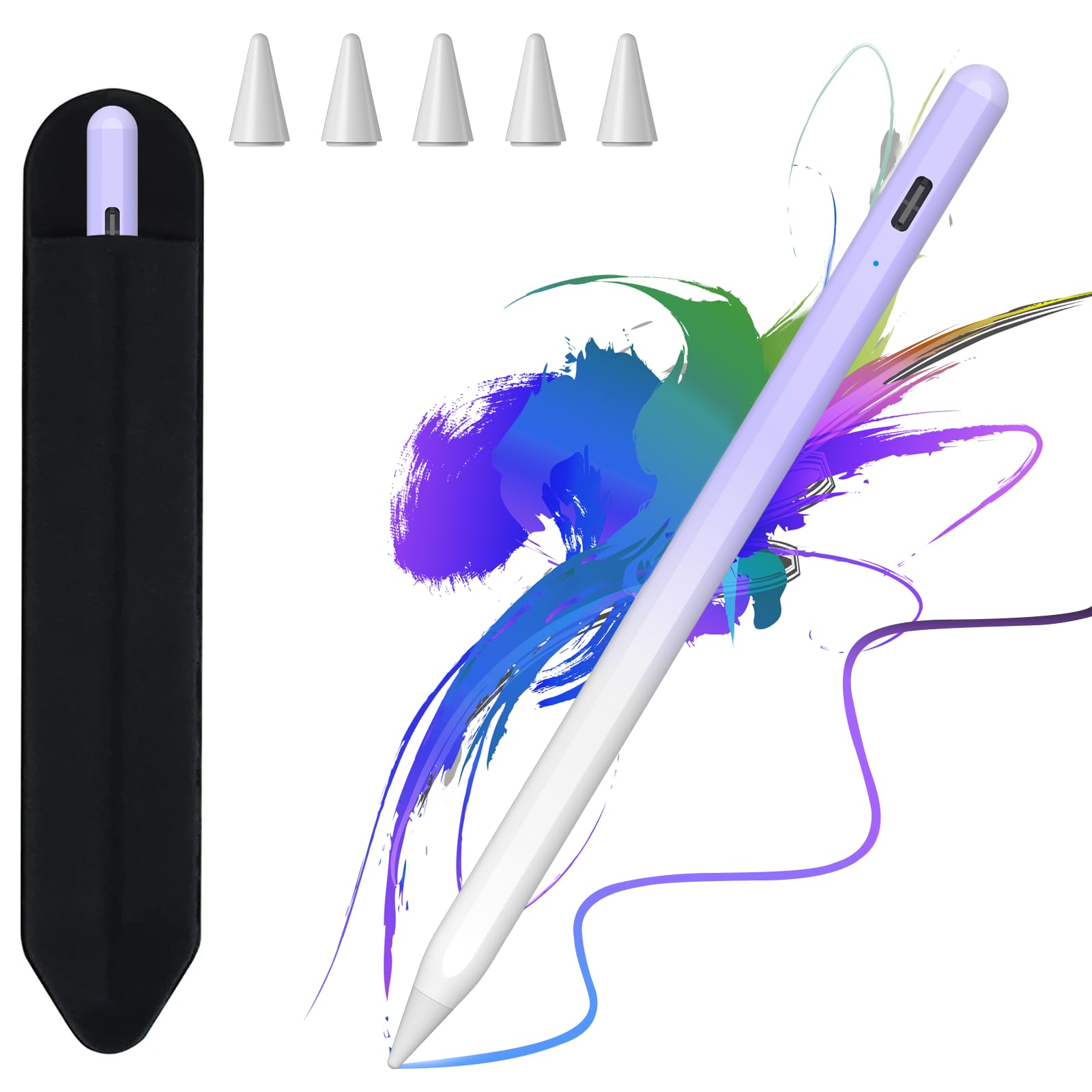 Fast Charging Stylus Pen for iPad (2018-2023 Models) - Compatible with iPad 9th/10th Gen, iPad Pro 11/12.9