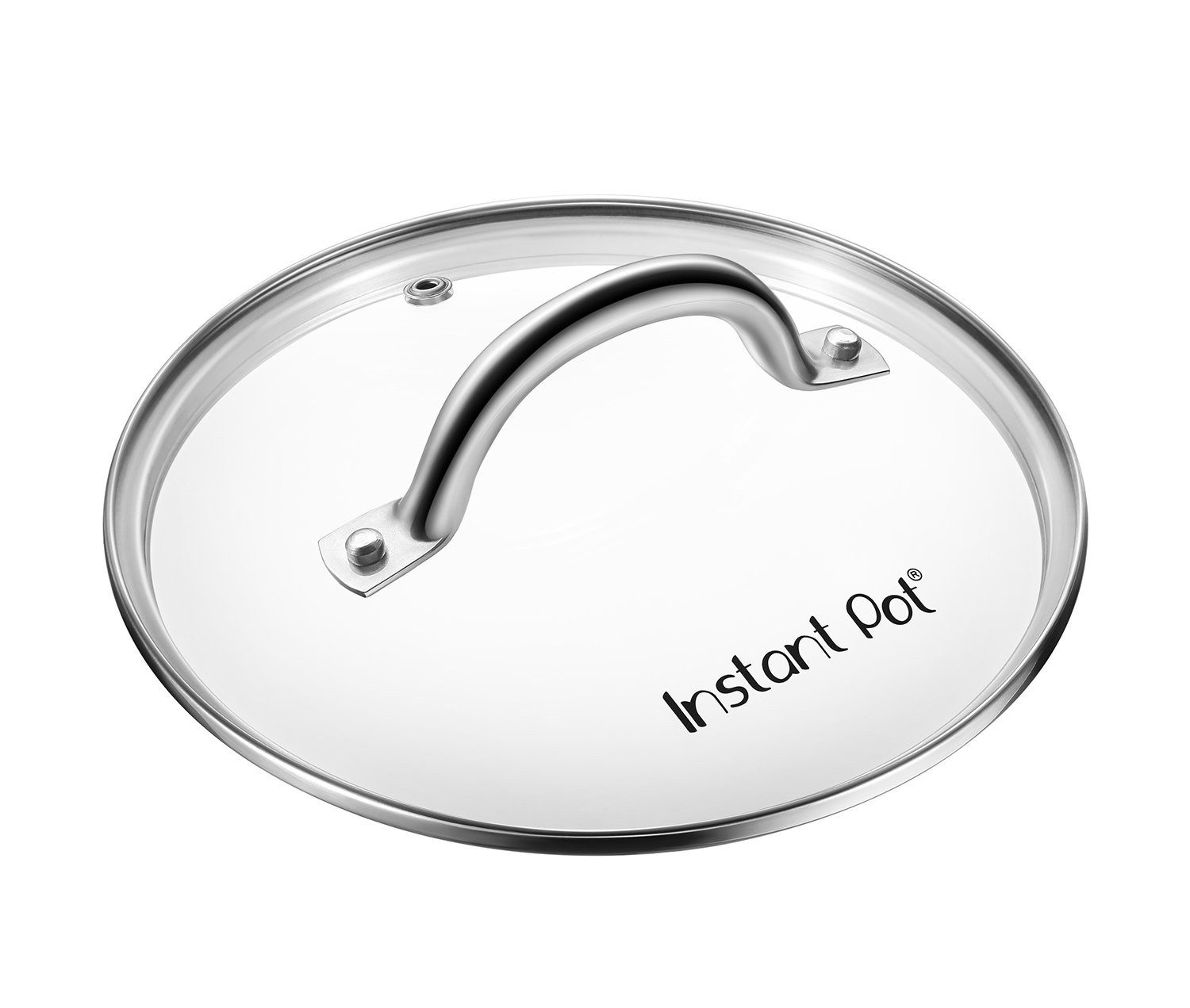 Instant Pot Tempered Glass Lid 9 Inch (23 cm) for 6 Quart Pressure Cooker - Clear & Instant Pot IP SS Silicone Lid Cover 6 Quart - Transparent White - Perfect for Cooking, Steaming & Food Storage