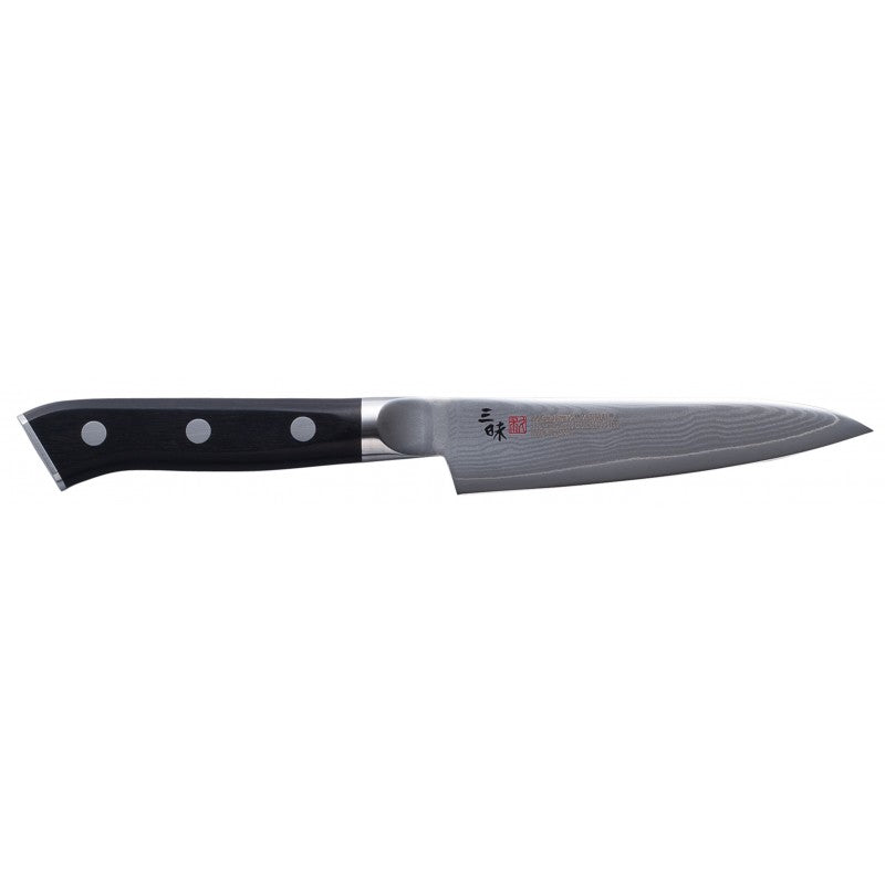 Mcusta Zanmai Classic Damascus Petty Knife 110mm - Premium Japanese Kitchen Knife for Slicing, Peeling & Precision Cutting - Perfect for Chefs & Home Cooking