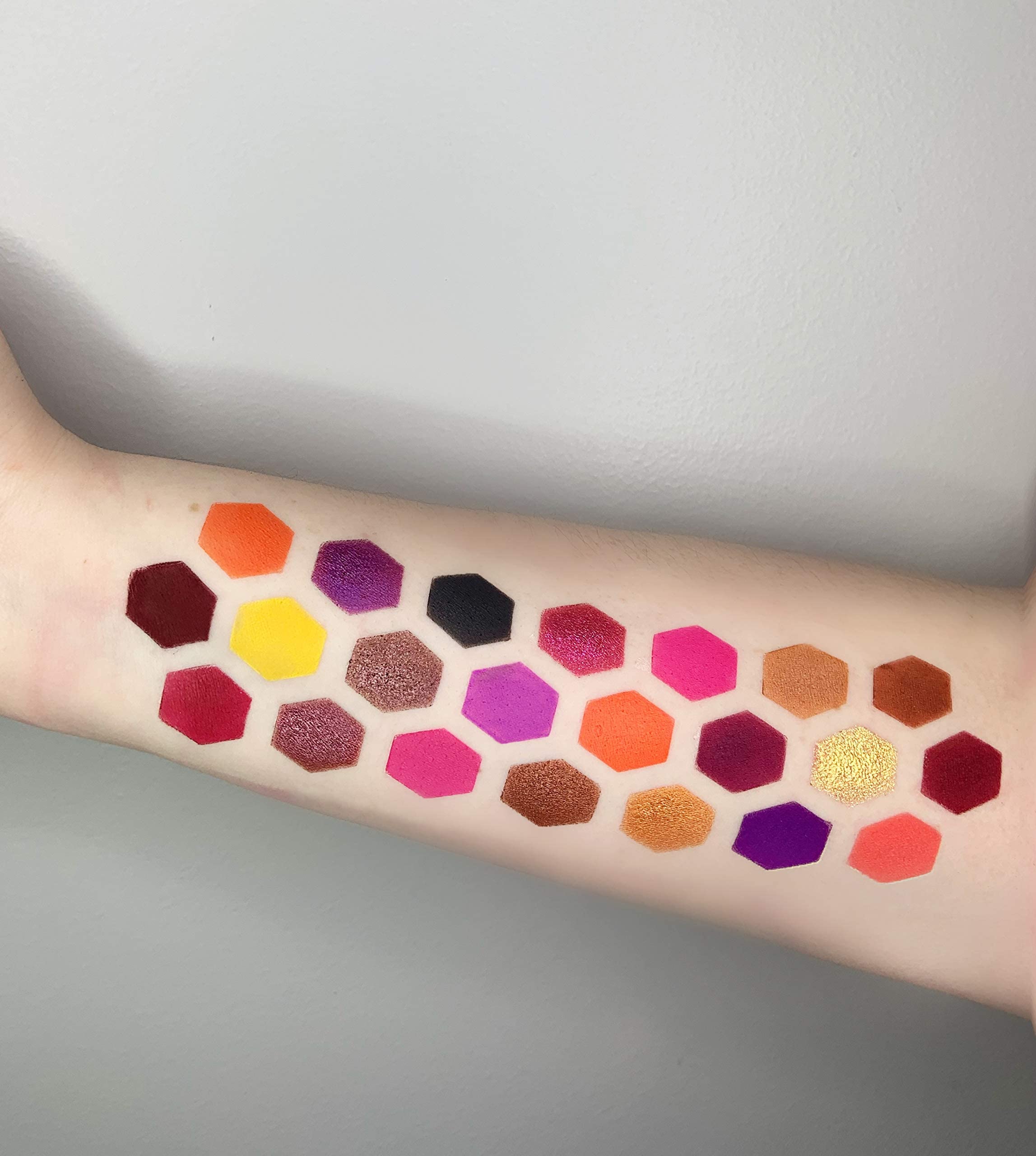 6 Pack Vinyl Makeup Swatch Sticker Stencils - Professional Beauty Supply for Makeup Artists | Perfect for Cosmetic Swatching, Nail Art & Face Painting