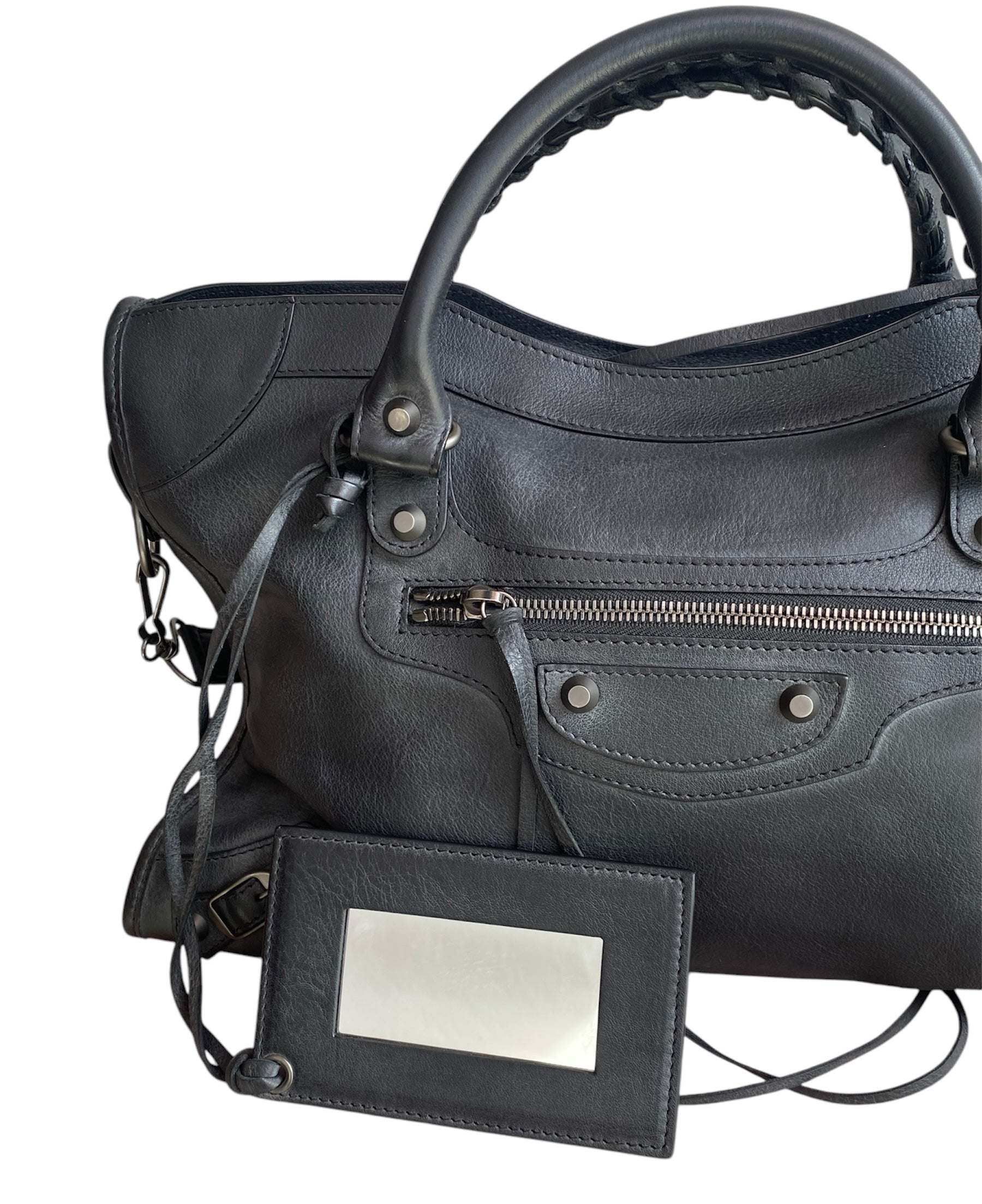 Balenciaga Black Leather City Bag for Women - Stylish & Durable Designer Handbag for Everyday Use, Work, and Travel