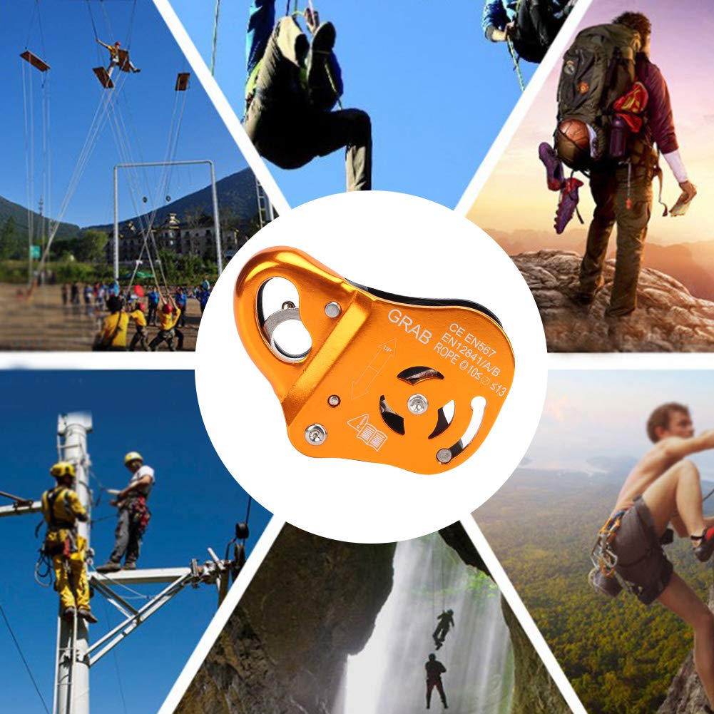 Outdoor Climbing Carabiner Rope - High Strength Aluminum Alloy Self-Locking Safety Gear for Rock Climbing, Mountaineering & Adventure Sports | Durable Fall Protection Equipment for Outdoor Enthusiasts