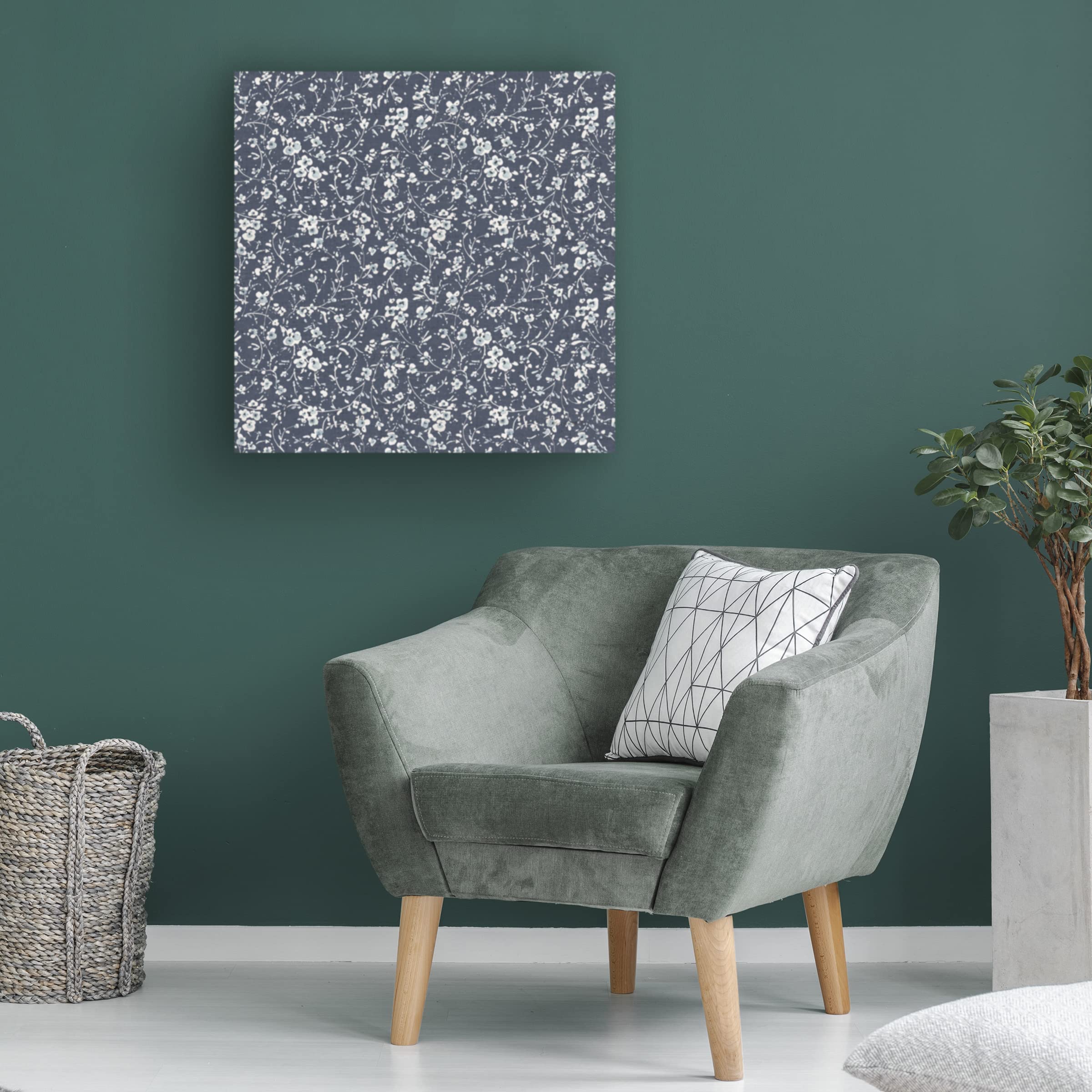 Lisa Audit Bohemian Blue 17 Canvas Art Print - Modern Blue Abstract Wall Decor for Living Room, Bedroom & Office - Premium Trademark Fine Art Collection