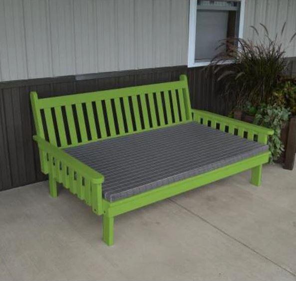 Yellow Pine Traditional English Daybed by A&L Furniture - Rustic Bedroom & Living Room Accent Piece for Cozy Home Decor