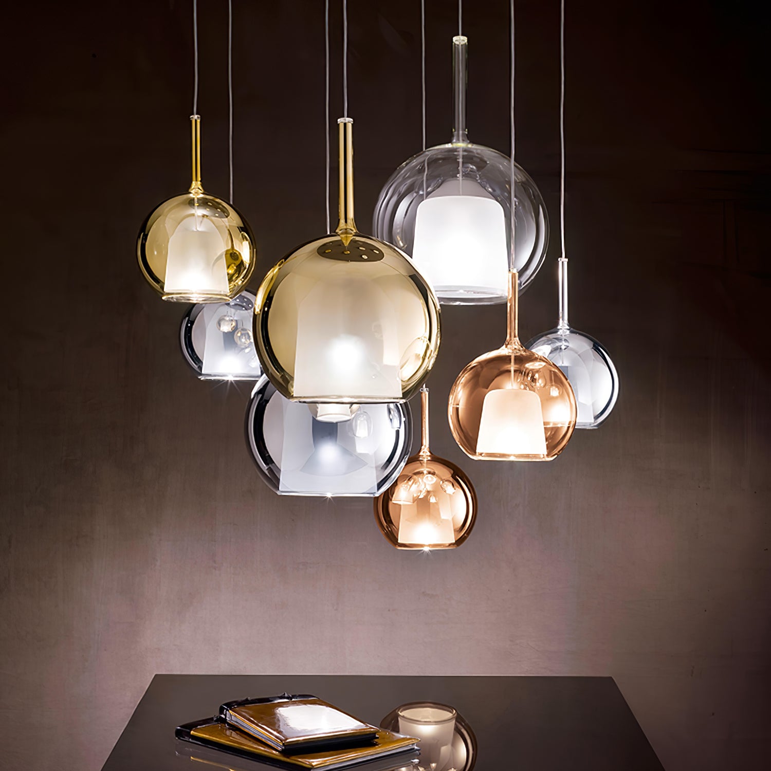 Modern Glo Pendant Light - Elegant Hanging Fixture for Kitchen Island, Dining Room & Bedroom - Dimmable LED Chandelier with Adjustable Height - Perfect for Home Decor & Interior Lighting