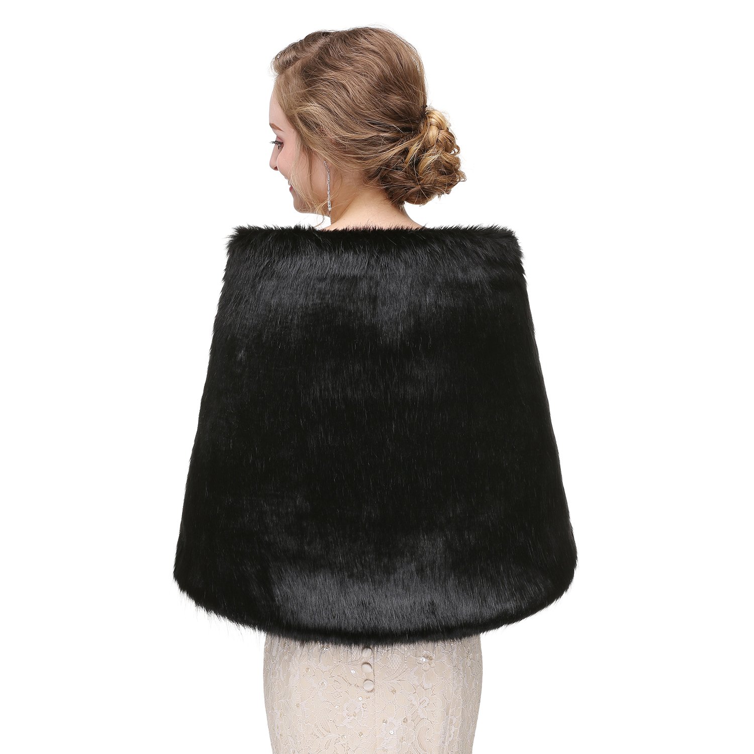 Elegant Wedding Shrug Stoles - Women's Lace Bridal Wrap Cape Shawl for Bridesmaids & Evening Dresses | Perfect for Weddings, Prom & Formal Events