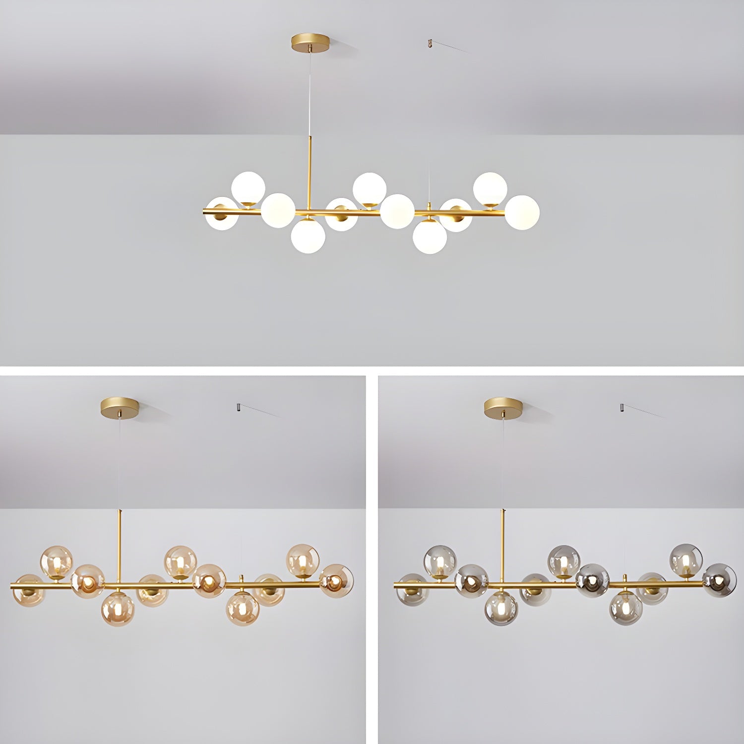 Aurelia Globe Chandelier - Modern Crystal Ceiling Light Fixture for Dining Room, Living Room, Bedroom | Elegant Lighting for Home Decor & Interior Design