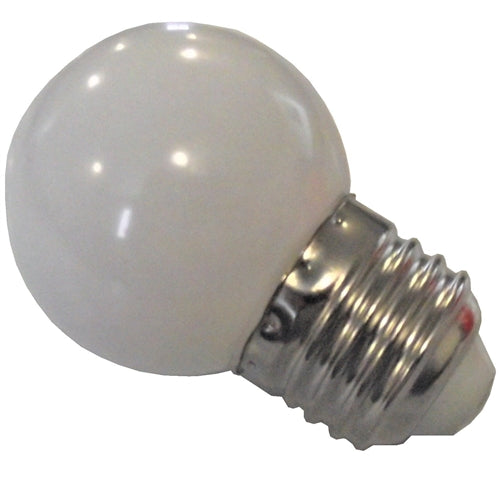 1W White LED Brooder Attraction Bulb for Poultry, Chicks, and Reptiles - Energy Efficient Heat Lamp for Coops, Incubators, and Terrariums