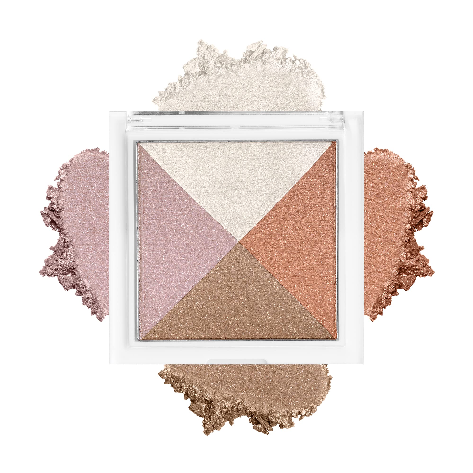 Colors Queen Fantasy Brick Highlighter Palette - Multi-Color Face Highlighter for Cheeks, Eyes & Body | Shade 1 | Perfect for Contouring, Strobing & Glam Makeup Looks (Day & Night Use)