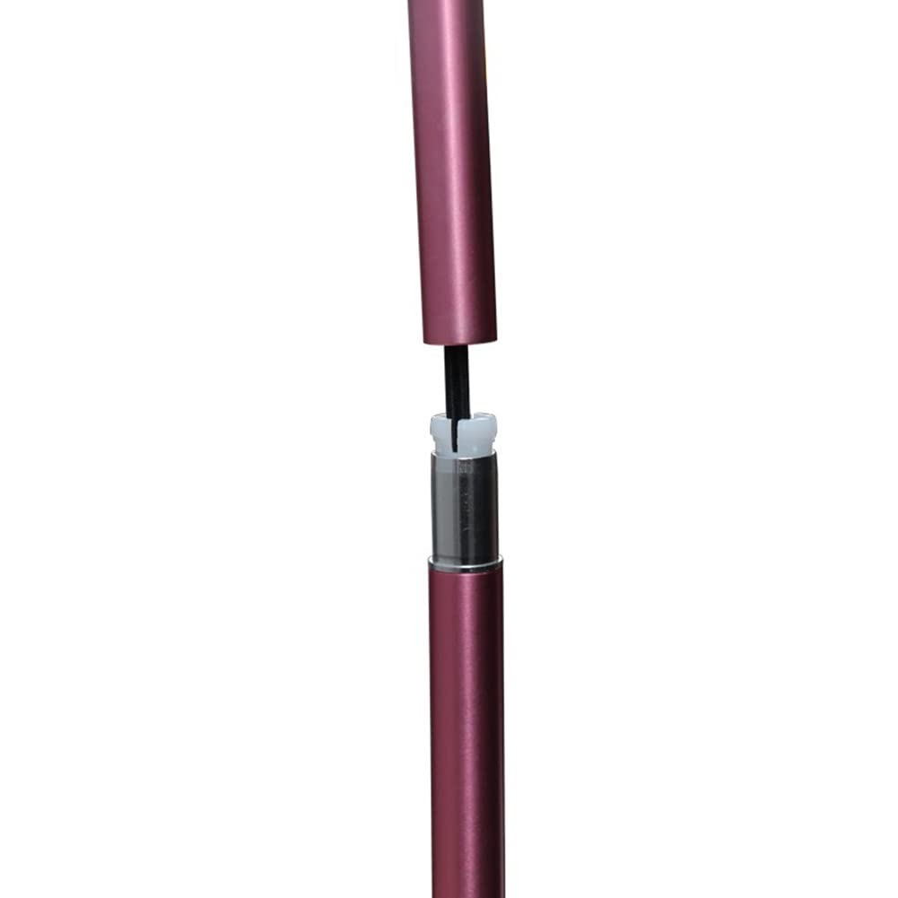 Premium Adjustable Folding Forearm Crutches (2-Pack) - Lightweight Aluminum Open Cuff Crutches for Adults & Youth (150-196cm Height) - Ideal for Mobility Support, Injury Recovery & Daily Use (Pink)