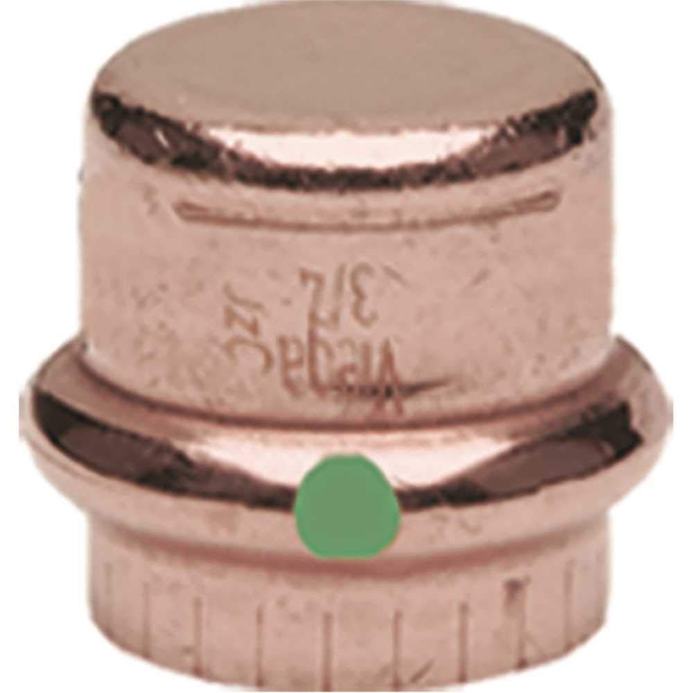 Viega 77722 ProPress 1 Inch Press Copper Cap Fitting - Durable Plumbing Solution for Water Supply & HVAC Systems