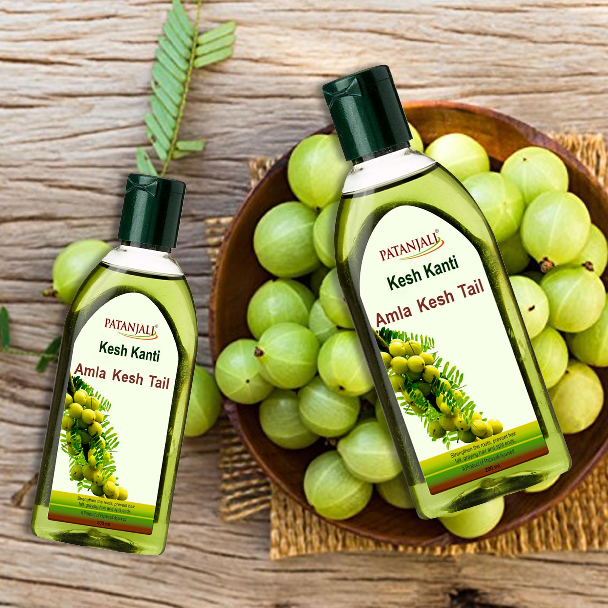 Patanjali Kesh Kanti Amla Hair Oil 200ml - Natural Ayurvedic Hair Growth Treatment for Dry & Damaged Hair - Promotes Stronger, Shinier Locks - Perfect for Daily Hair Care & Scalp Massage