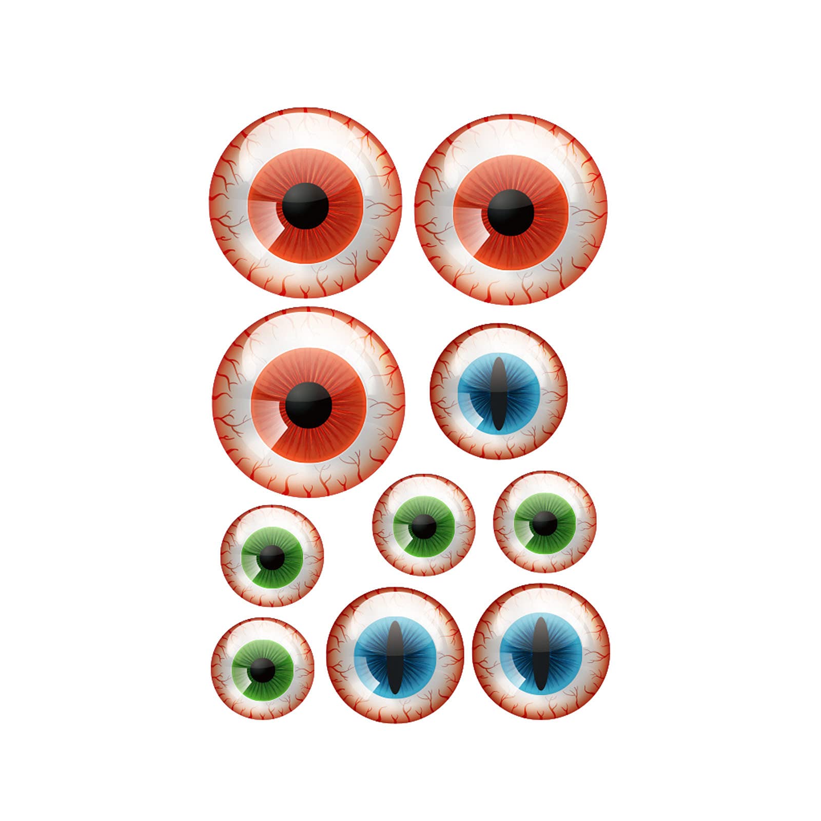 Halloween Eye Stickers - Creative Wall & Floor Decals for Spooky Home Decor - Perfect for Party, Haunted House & Seasonal Decoration