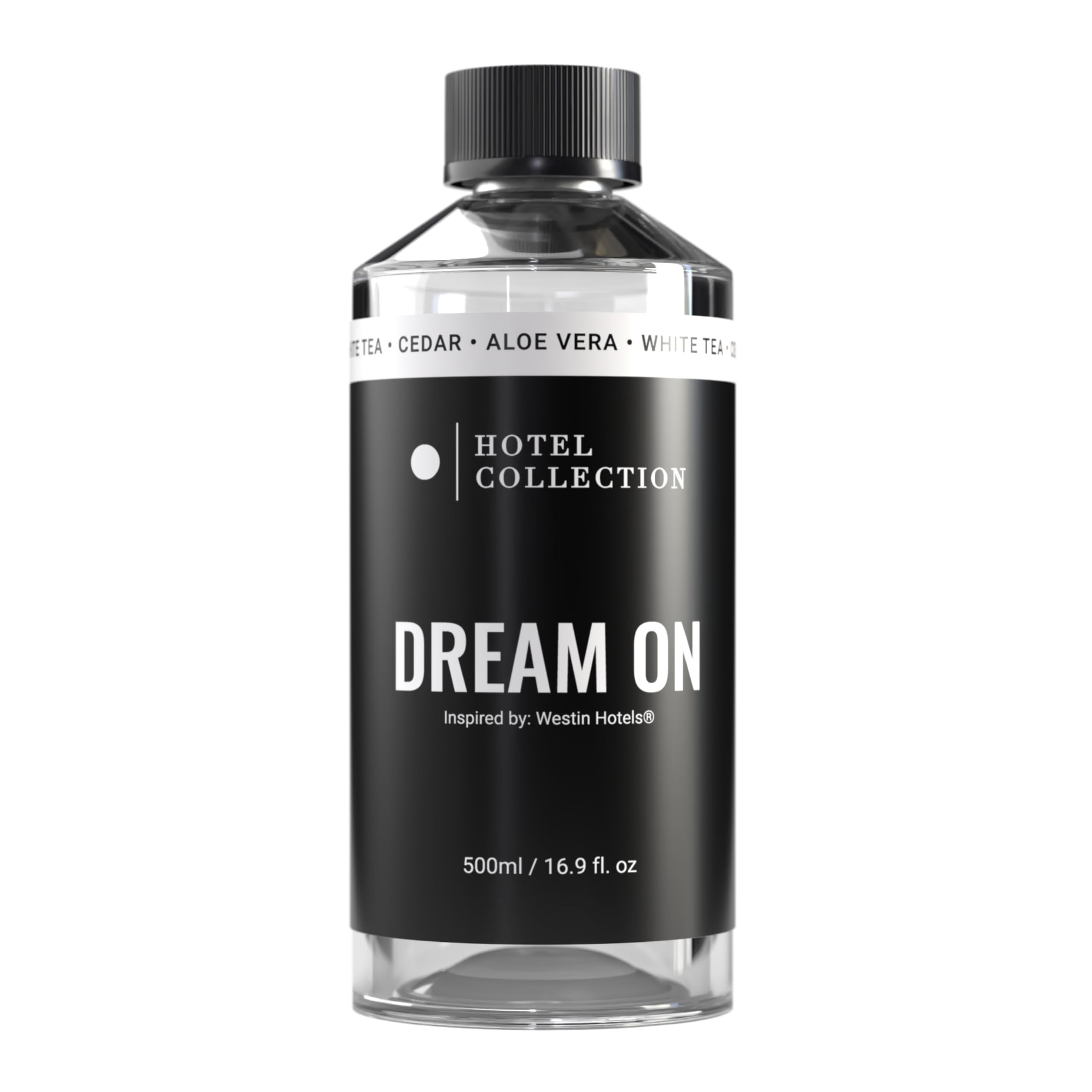 Hotel Collection Essential Scent Oil - White Tea, Cedarwood & Amber Aromatherapy Oil for Diffusers, Air Fresheners & Home Fragrance - Dream On Scent (16.9 fl oz) - Perfect for Relaxation, Spa Nights & Creating a Cozy Atmosphere