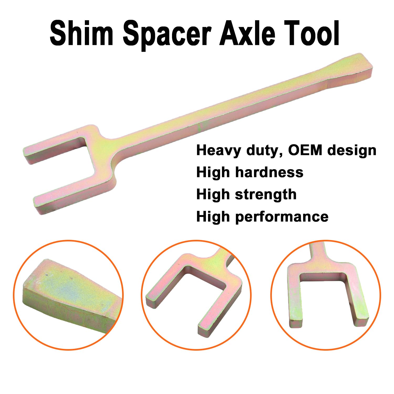 12020 Inner CV Axle Removal Tool Kit - 2PC Fork & Shim Tool for FWD Vehicles | Half-Shaft Drive Axle Extractor | Professional CV Joint Service Tool for Mechanics & DIY Auto Repair | Perfect for Honda, Toyota, Ford, Chevy & More