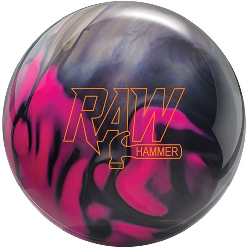 Hammer Raw Pearl Purple Pink Silver Bowling Ball - High Performance Reactive Resin for Strikes & Spares - Perfect for League Play & Tournaments