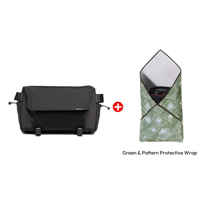 Ulanzi B158 Crossbody Camera Bag - Lightweight & Waterproof DSLR/SLR Shoulder Bag for Travel, Hiking & Photography