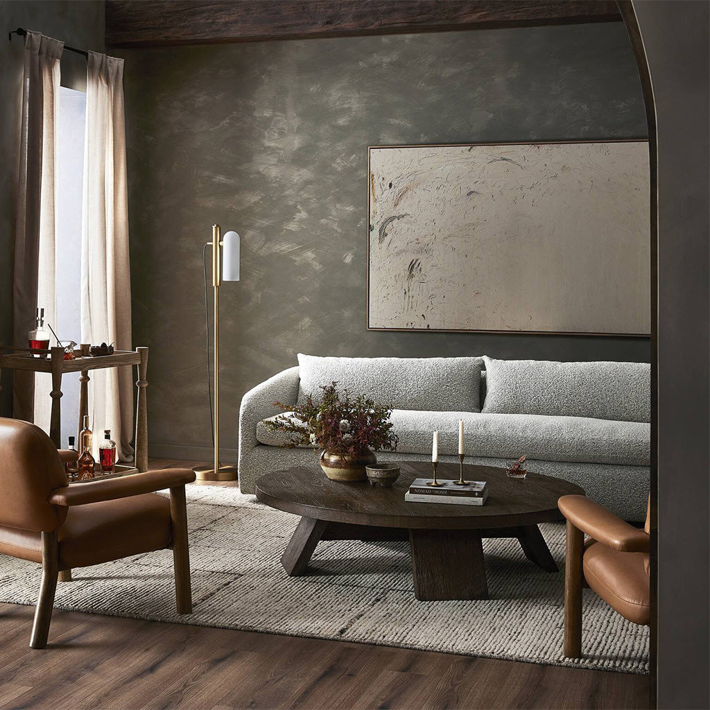 Modern Sparrow Coffee Table - Solid Ashen Oak Resawn Wood - Perfect for Living Room, Lounge & Office Decor
