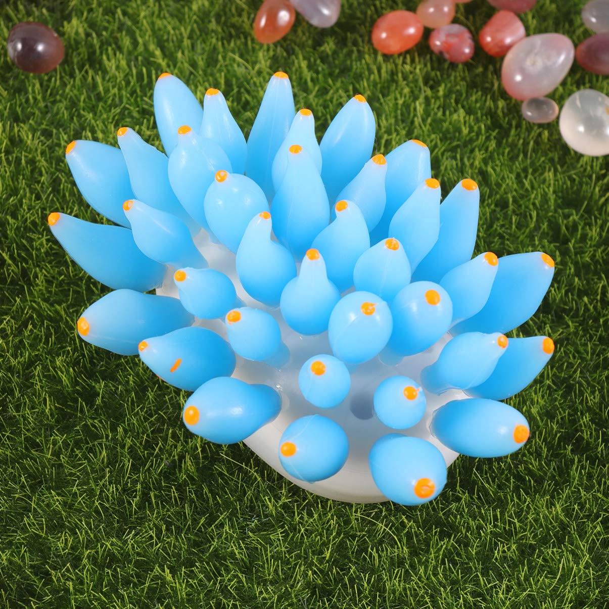 Balacoo Blue Glowing Artificial Coral Decoration for Betta Fish Tanks - Aquarium Plants & Ornaments with LED Glow Effect - Perfect for Home, Office & Kids Aquarium Decor