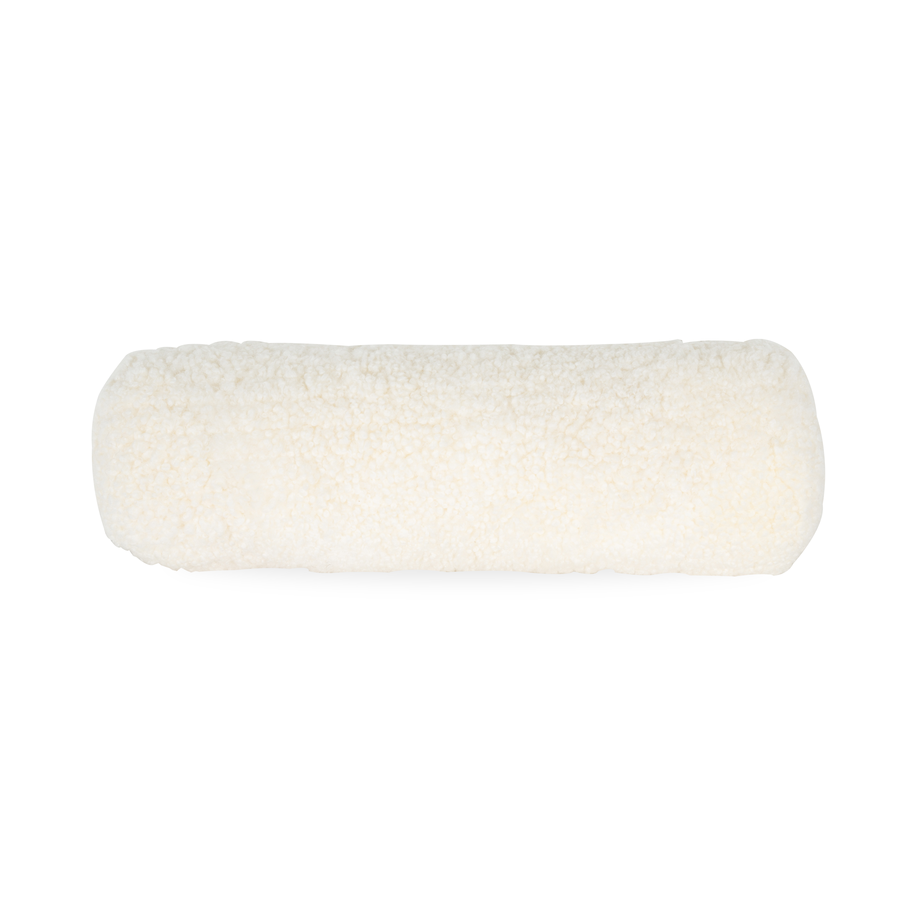 Premium Bolster Sheepskin Pillow - Soft & Supportive for Neck & Back Pain Relief - Perfect for Bed, Sofa, Office & Travel