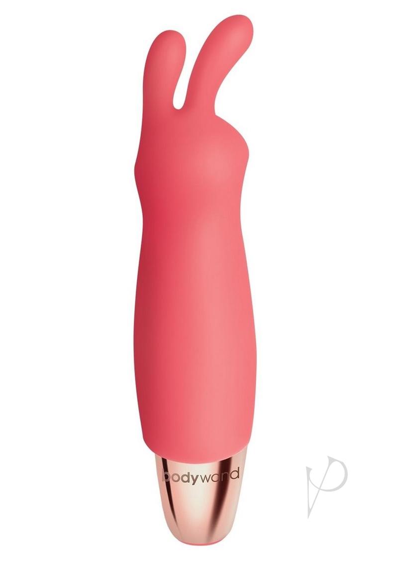 Bodywand Mini Vibes Hop Rechargeable Silicone Clitoral Stimulator - Orange | Powerful Personal Massager for Women | Perfect for Solo Play & Couples Intimacy