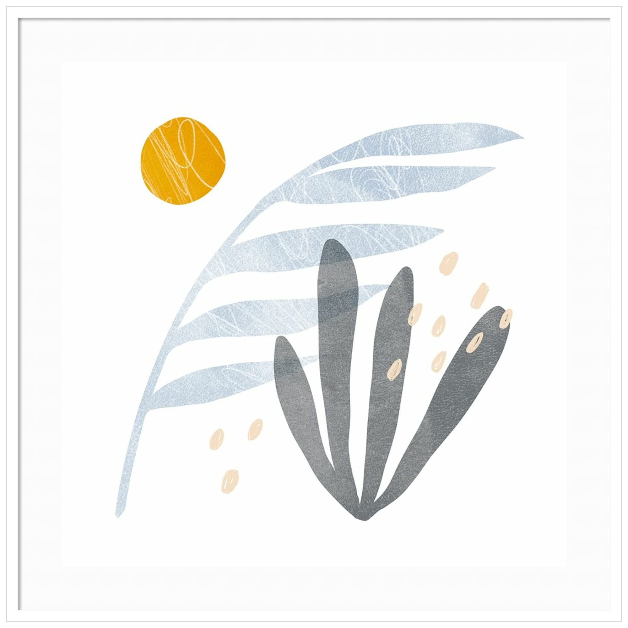 Amanti Art Wood Framed Wall Art Print - Matisse Daydream II by Emma Scarvey, 41x41 Inches Oversized Canvas Painting with Svelte White Frame - Perfect for Living Room, Bedroom & Office Decor