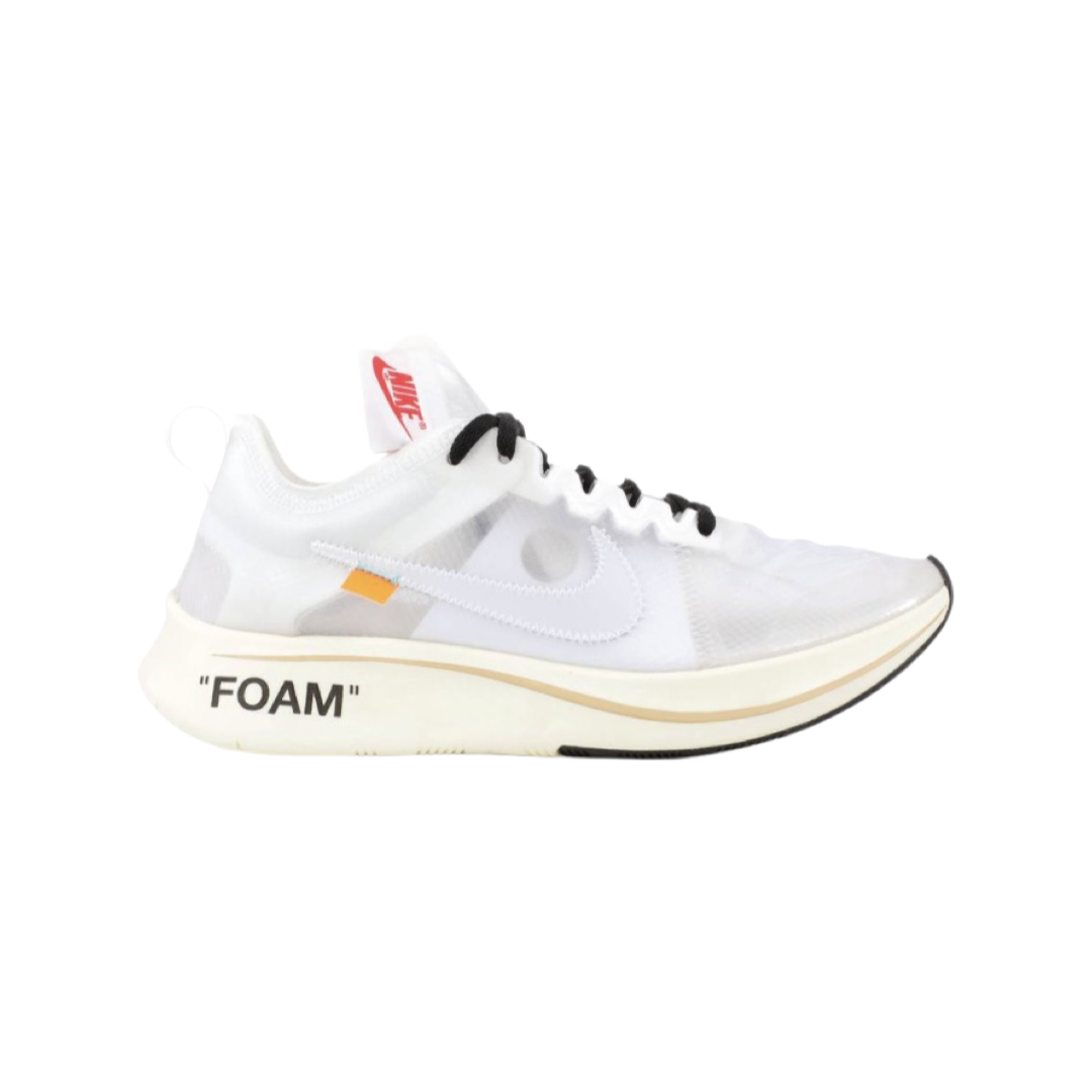 Off White x Nike Zoom Fly Running Shoes - White Muslin Colorway for Men & Women | Lightweight Cushioned Sneakers for Jogging, Gym & Streetwear Fashion