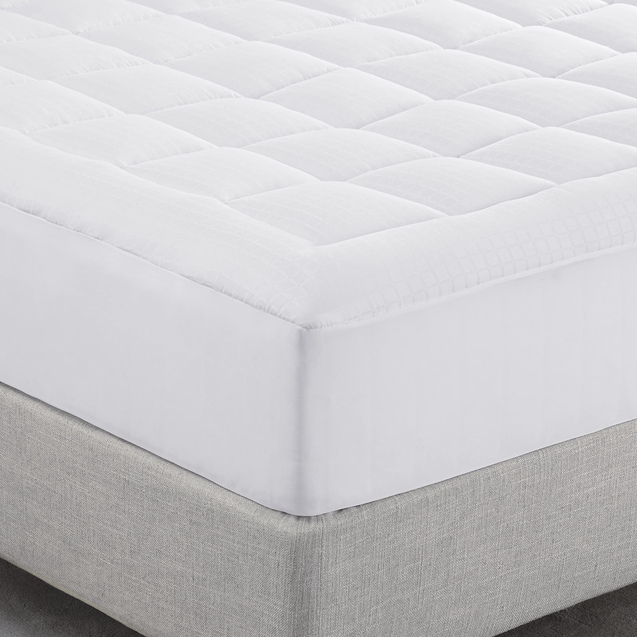 Serta ComfortSure Twin Mattress Cover - Ultra Soft Breathable Quilted Cotton Mattress Pad Protector with 18