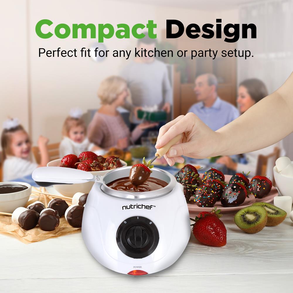 Electric Chocolate Melting Pot for Baking & Candy Making - Professional Fondue Warmer with Temperature Control - Perfect for Desserts, Dipping, and Party Treats