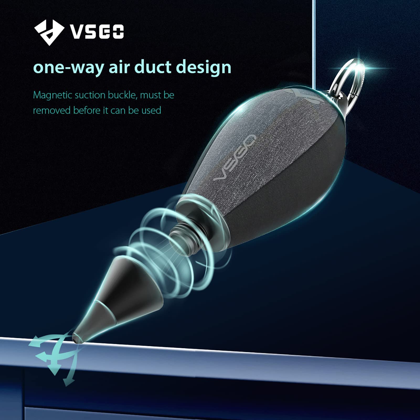 VSGO VS-A3E Professional Camera Cleaning Kit - Portable Bag, Air Blower, Lens Cleaning Pen, Spray, Cotton Swabs & Microfiber Cloth with V-B03E Outdoor Air Blower | Perfect for DSLR, Mirrorless & Action Camera Maintenance