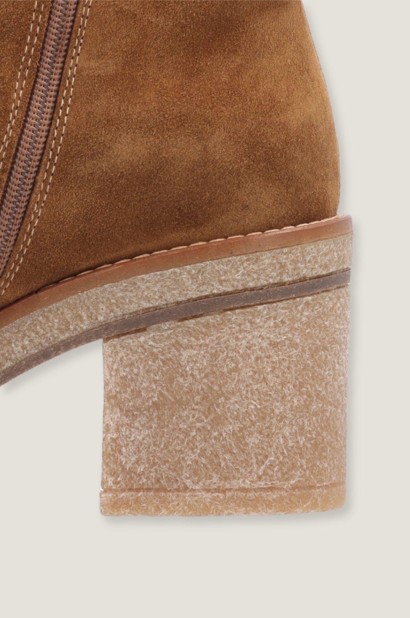 ALPE Janise Suede Ankle Boots for Women - Comfortable Tan Mid Heel Booties | Perfect for Office, Date Night & Fall Fashion
