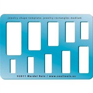 Cool Tools - Jewelry Shape Template - Medium Rectangle Jewelry Making Stencils for DIY Crafting, Beading, and Wire Wrapping Projects
