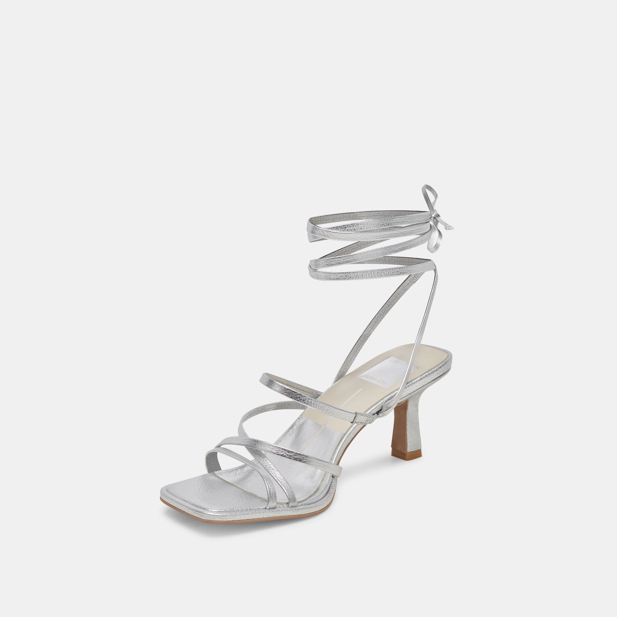 MALABO Women's Silver Metallic Leather High Heels - Elegant Party Shoes for Evening Events & Special Occasions