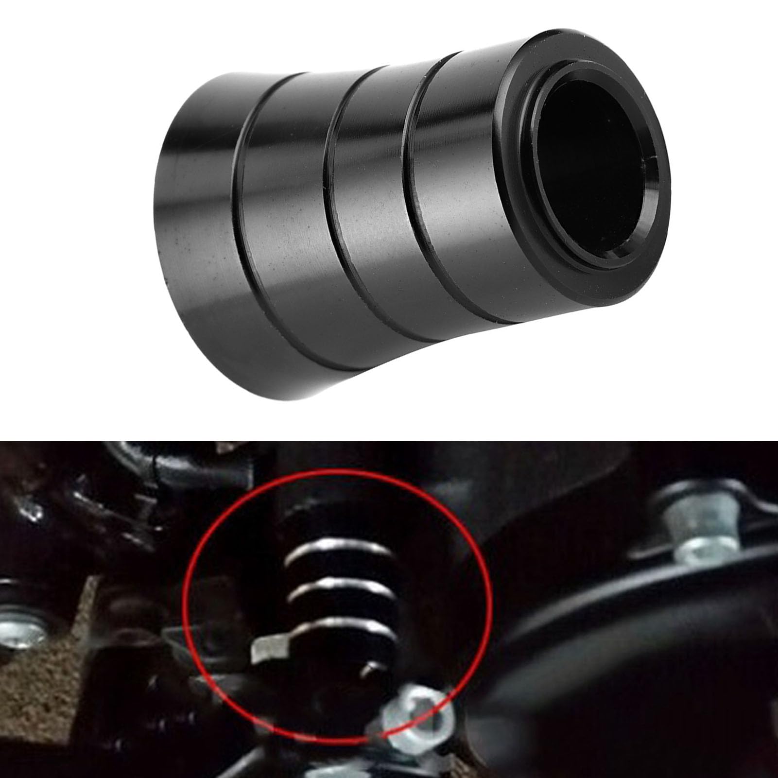 Aluminum Heel Shift Eliminator for CVO Motorcycles - Black Foot Control Cover for Smooth Riding