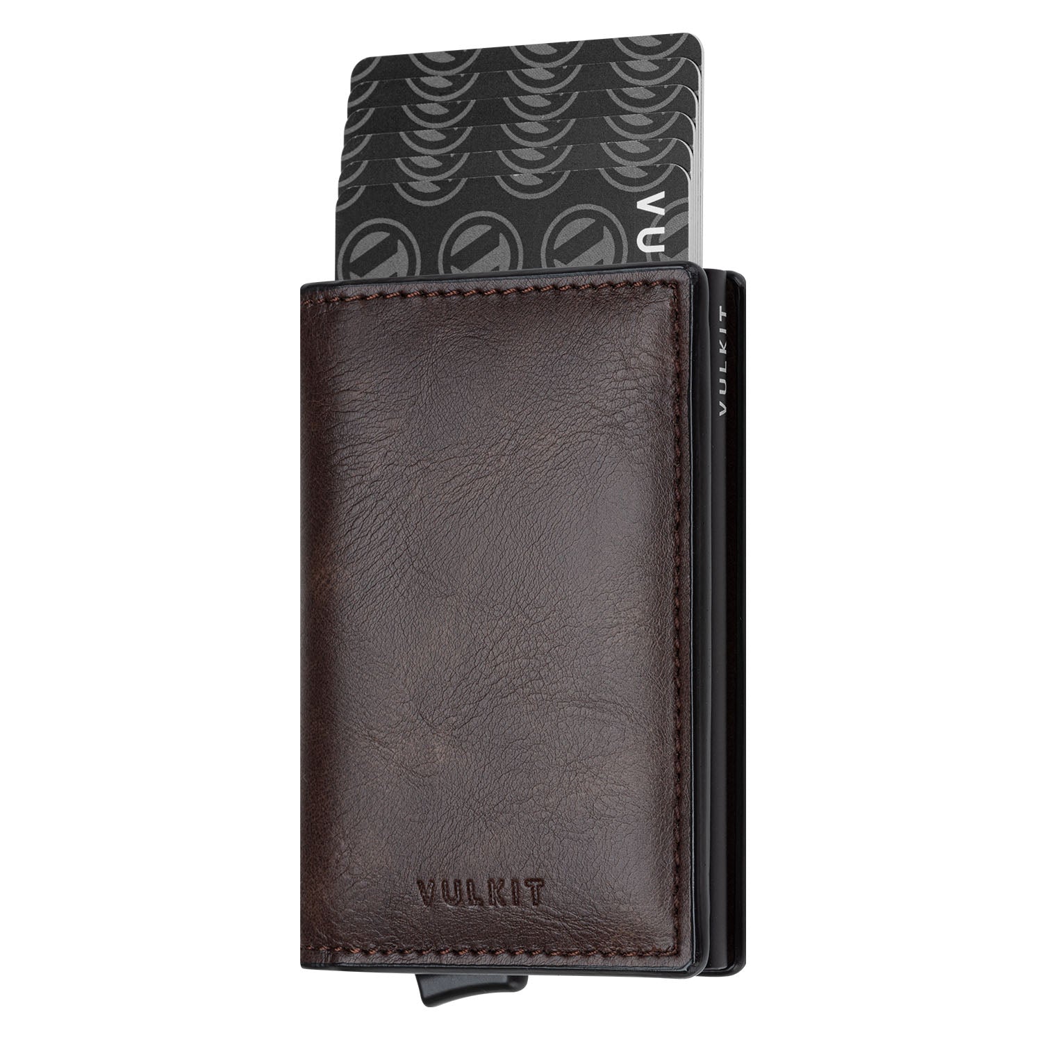 VC200 Slim Aluminum Card Holder with RFID Blocking - Built-in Back Slot Wallet for Credit Cards & IDs - Perfect for Travel, Business, and Everyday Carry