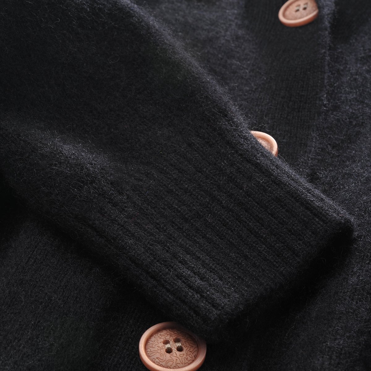Zhili Women's 100% Cashmere Button Front Long Sleeve Cardigan Sweater - Soft & Warm Winter Knitwear for Office, Date Night & Casual Outfits
