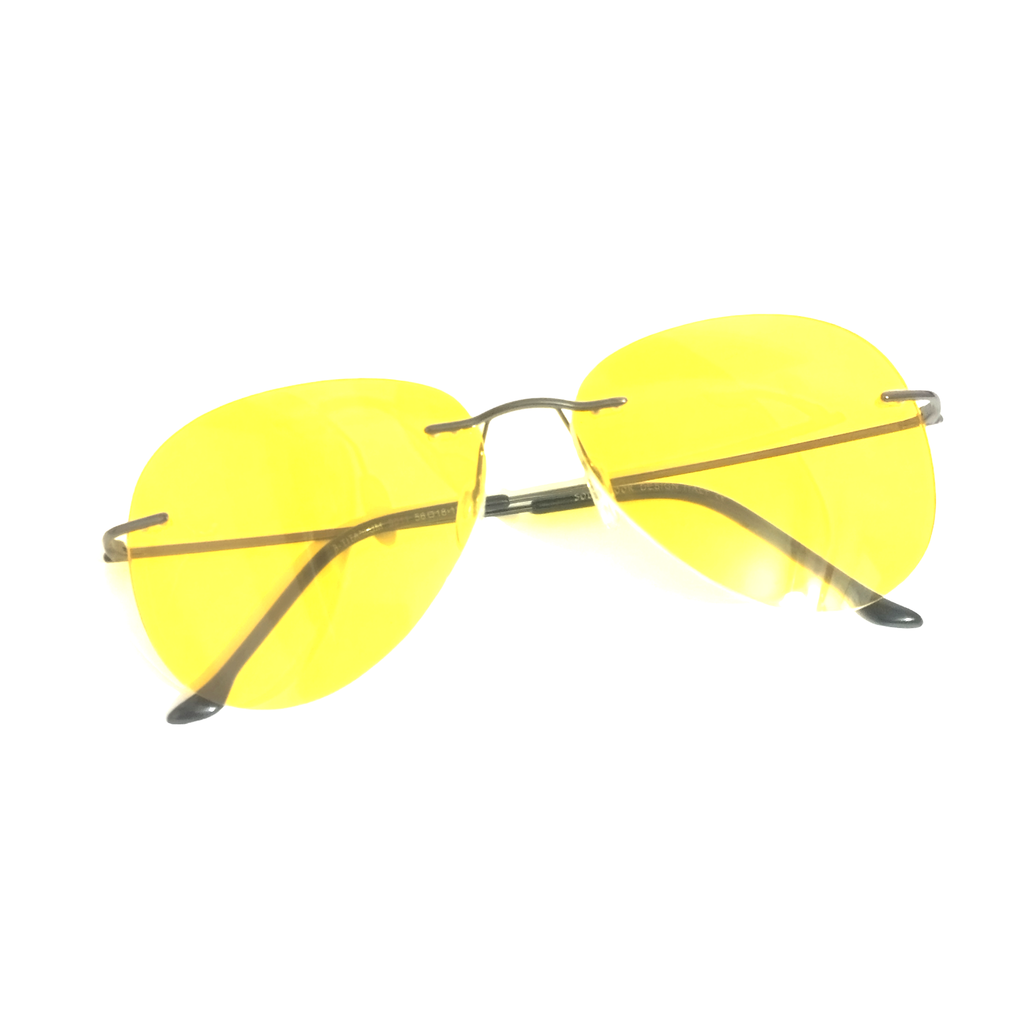 Stylish Rimless Aviator Ambermatic Polarized Sunglasses for Night Driving - UV Protection, Anti-Glare, Comfortable Fit for Men & Women - Perfect for Road Trips, Commuting, and Outdoor Activities