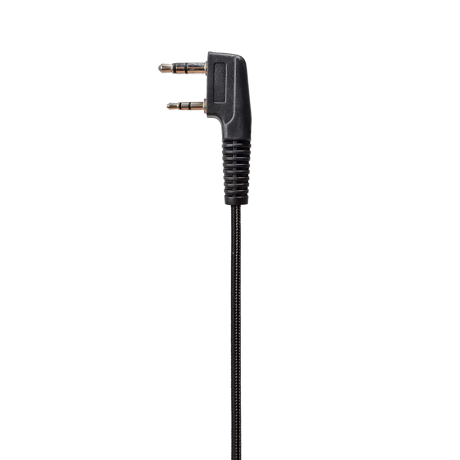 UAYESOK 2 Pin Overhead Walkie Talkie Earpiece with Boom Mic - VOX PTT K-Type Surveillance Headset Compatible with Baofeng UV-5R, BF-888S, Kenwood, Retevis H-777, RT21, RT22, RT27, RT28, RT68 - Ideal for Security, Construction, and Event Coordination Teams