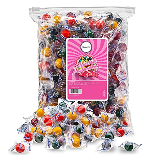 Jawbreakers Candy - Assorted Flavors in Resealable 2lb Bag | Bulk Hard Candy for Parties, Halloween Treats & Candy Buffets