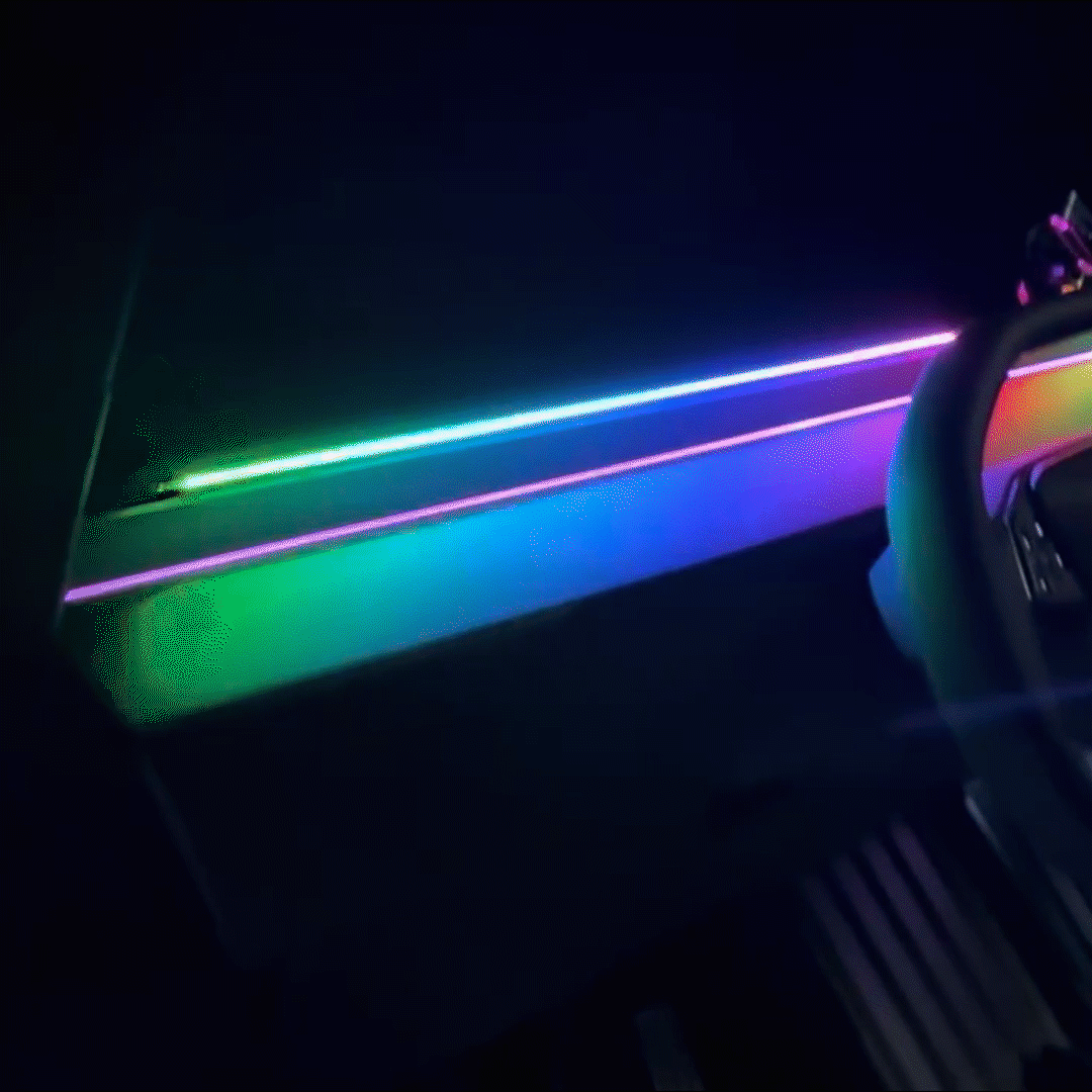 Upgrade Your Tesla Cybertruck with LED Dashboard Ambient Light Strip - Center Console Accent Lighting for a Futuristic Driving Experience