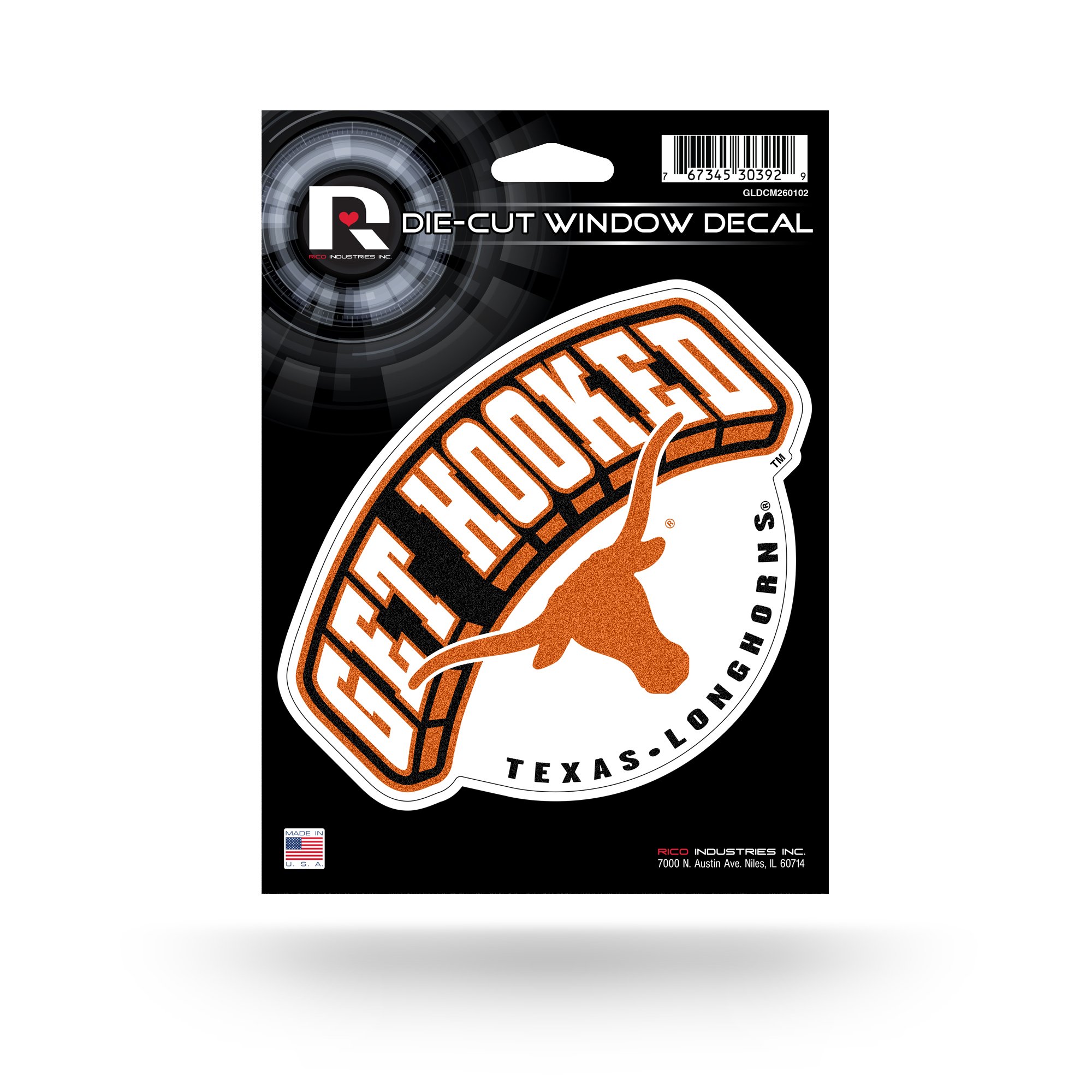 NCAA Bling Die Cut Window Decal with Glitter Accent - Premium Car, Home & Office Decor for Sports Fans