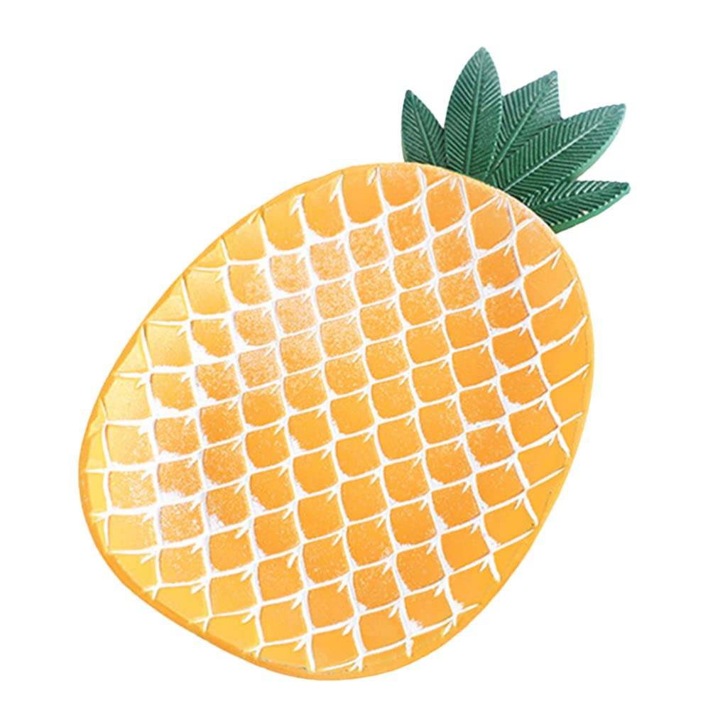 TOYANDONA Wooden Sushi Plate - Pineapple Shaped Fruit Tray for Desserts, Appetizers & Party Snacks | Eco-Friendly Wood Serving Dish for Candy, Jewelry & Key Holder | Perfect for Home Dining, Events & Gifts